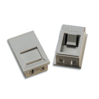 Flat Modular outlet 25x50 for 1 Essential-6 keystone connector