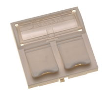 LANmark EU style 45 x 45 module 2 Snap-In flat white