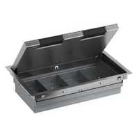 SSTEEL TRIM FLOORBOX 4COMP 70MM