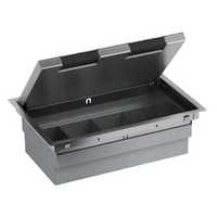 SSTEEL TRIM FLOORBOX 4COMP 100MM