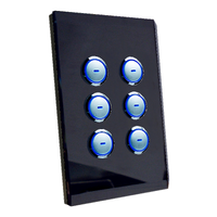 6 KEY INPUT GLASS FACIA BK