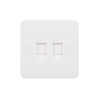 LWM RJ45 CAT5E TWIN DATA SKT RT PK