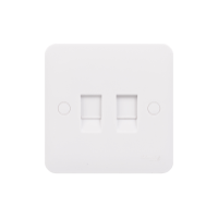 LWM RJ45 CAT6 TWIN DATA SKT RT PK