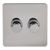 USFP 2G 2W 250W/VA M&LV DIMMER BN