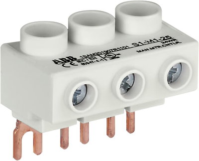 S1-M1-25 Morsetti di collegamento 25 mm² da montare davanti alla barretta PS1