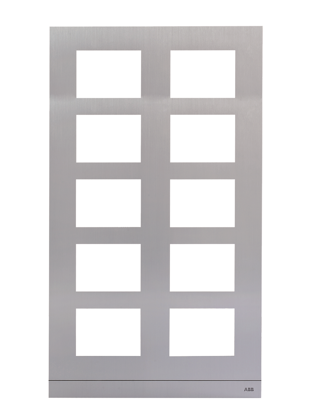 51029CF-A-02 Telaio per posto esterno da 10 moduli, Alluminio