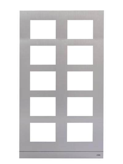 51029CF-A-02 Telaio per posto esterno da 10 moduli, Alluminio