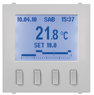 Termostati e Cronotermostati Heater 0gang Button Bianco - Mylos
