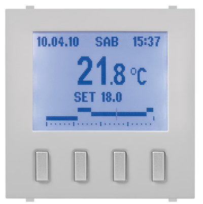 Termostati e Cronotermostati Heater 0gang Button Bianco - Mylos