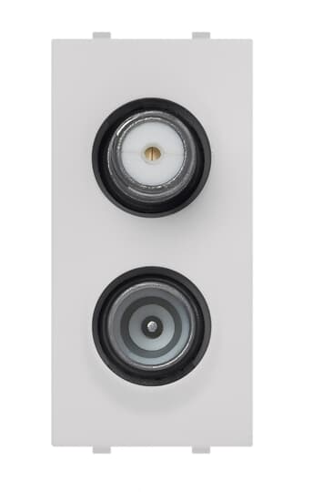 Prese TV Loop-through socket Bianco - Mylos