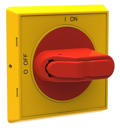 OHYS2AJ Manopola rossa/gialla, lucchettabile
