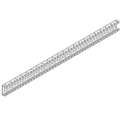 N.2 traverse in acciaio Inox L=338mm