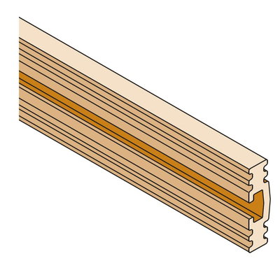Barra sagomata in rame 800A sezione 45x10mm L=1750mm
