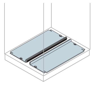 Flange ingresso cavi scorrevoli 800x400 mm (LxP)