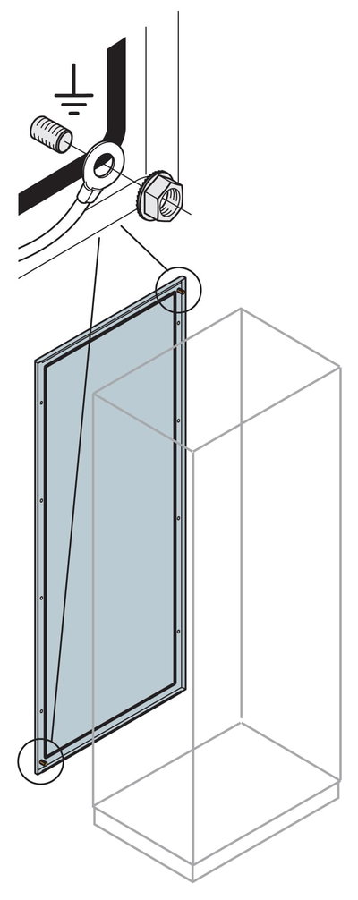 Pannello posteriore 1800x800 mm (HxL)
