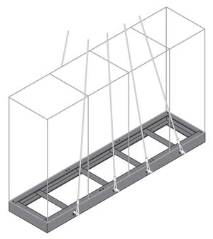 ZOCCOLO UNICO H=100MM XBATT.IS2 UM=METRO
