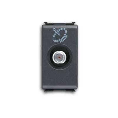 Prese TV Loop-through socket Anthracite - Elos