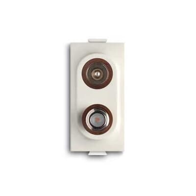 Prese TV Loop-through socket Bianco - Chiara