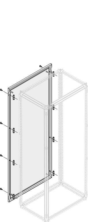 Pannello laterale cieco IP65 H=1800mm L/P=500mm