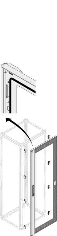 Porta vetro IP65 36 moduli DIN H=2000mm L=800mm
