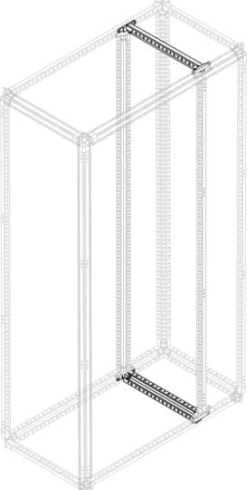 N.2 traverse per vano cavi in acciaio Inox P=700mm