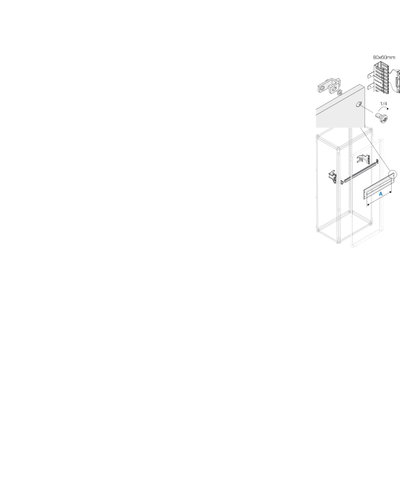 Guida DIN standard L=800mm