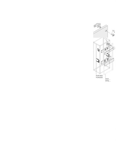 Kit XT4 3/4P fisso installaz. orizz. H=200mm L=600mm