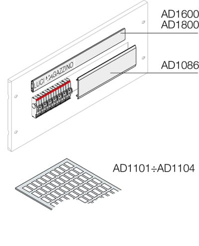 Quadri di distribuzione W 400 mm H 1400 mm D 300 mm