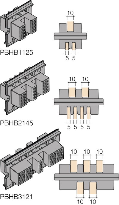 N.24 supporti isolanti per barre L=50mm