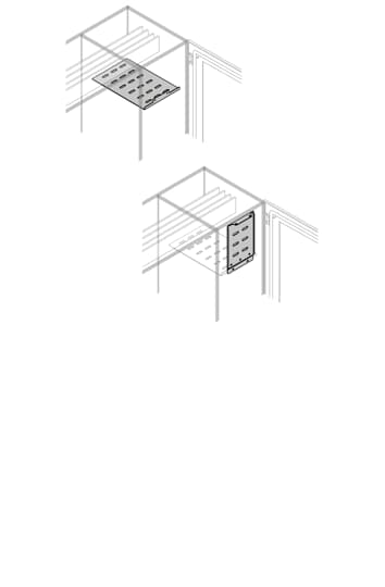 Ripiano orizzontale barre SMI L=400mm P=500mm