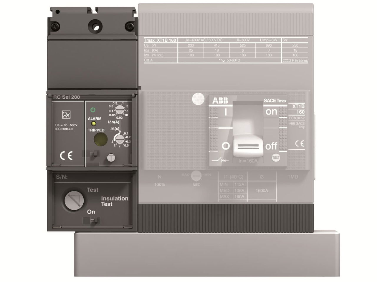RC Sel 200 HV 85...690Vac XT1 4p F