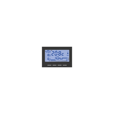 Electronic s/w timed thermostat 3M black Nero - Mylos