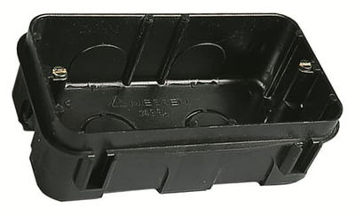 Device Connection Box (Round / Square) Flush mounting box 4-gang Black - Zenit