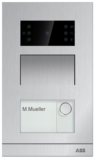 P.E. MINI IP 2 PULS. ID INC. H81363P2-A, 2 button(s), aluminium