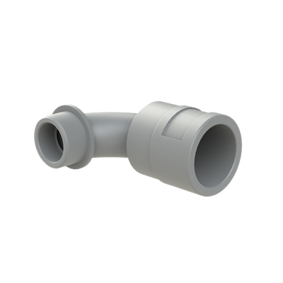 COND FTNG 90DCURV M25 NW23 IP66 GRY