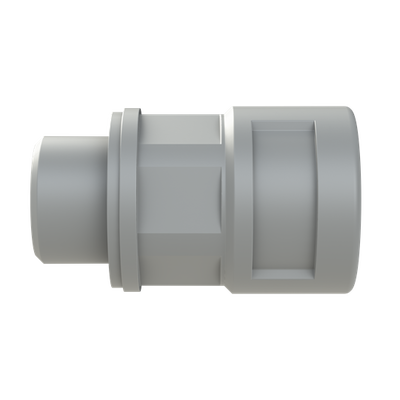 COND FTNG STR M16 NW12 IP68 CSA GRY