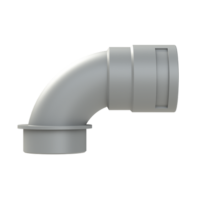 COND FTNG 90DCURV M50 NW36 IP66 GRY