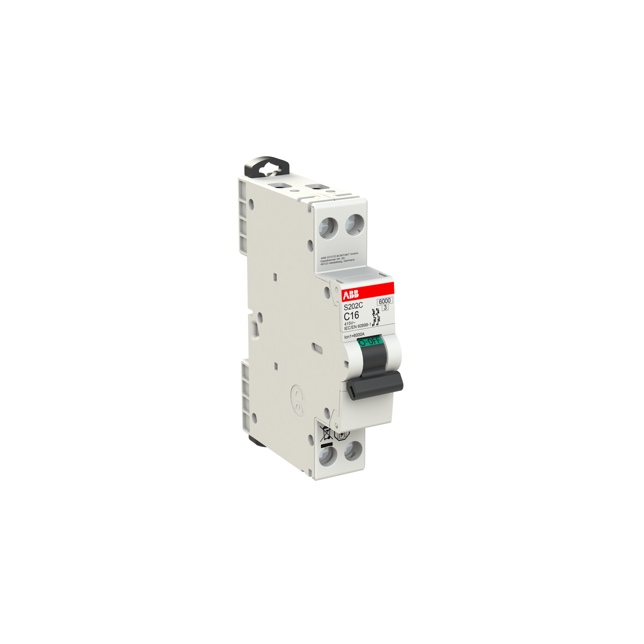 Miniature circuit breaker - S200CL - 2P - 6 A - C - (230 V) 4.5 kA – Immagine 2 di 3