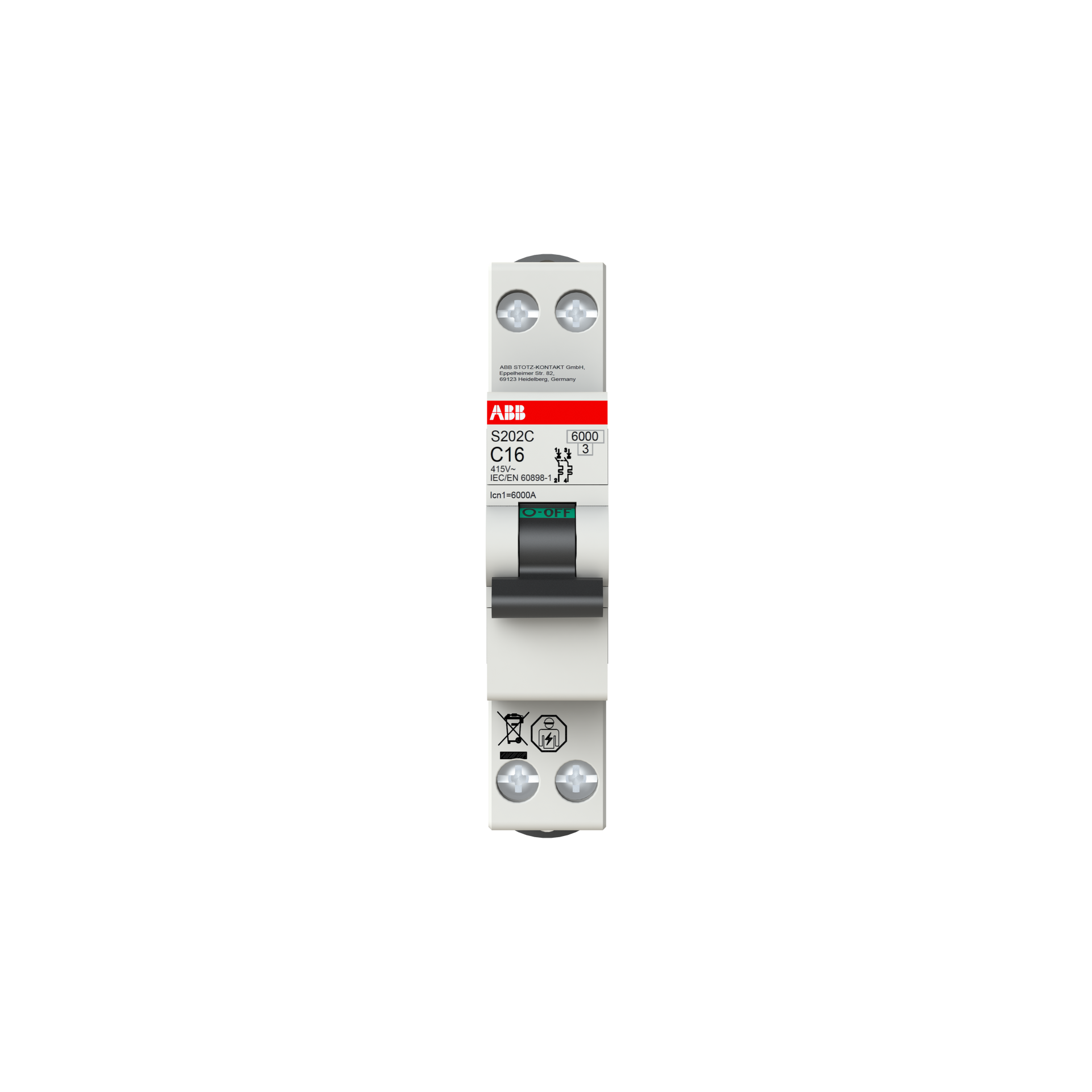 Miniature circuit breaker - S200CL - 2P - 6 A - C - (230 V) 4.5 kA