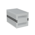 Slotted cover, Rows: 2, 300 mm x 296 mm x 230 mm, IP2XC