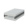 Slotted cover, Rows: 1, 150 mm x 296 mm x 230 mm, IP2XC