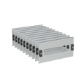 Slotted cover, Rows: 1, 150 mm x 296 mm x 230 mm, IP2XC