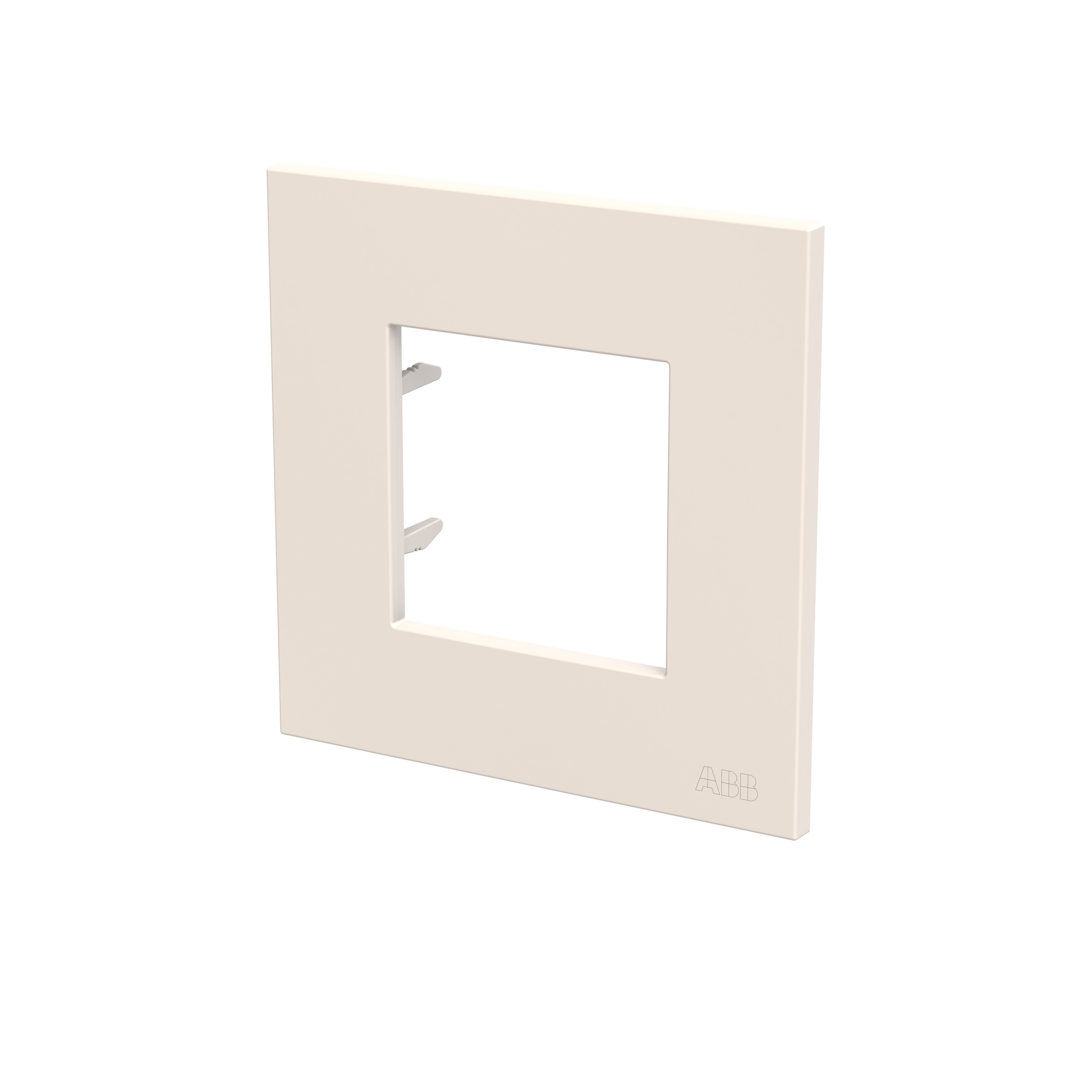 Placca quadra 2 moduli 1-gang Bianco - Zenit – Immagine 3 di 3