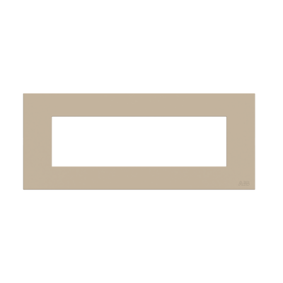 Placca 7 moduli 1-gang Champagne - Zenit