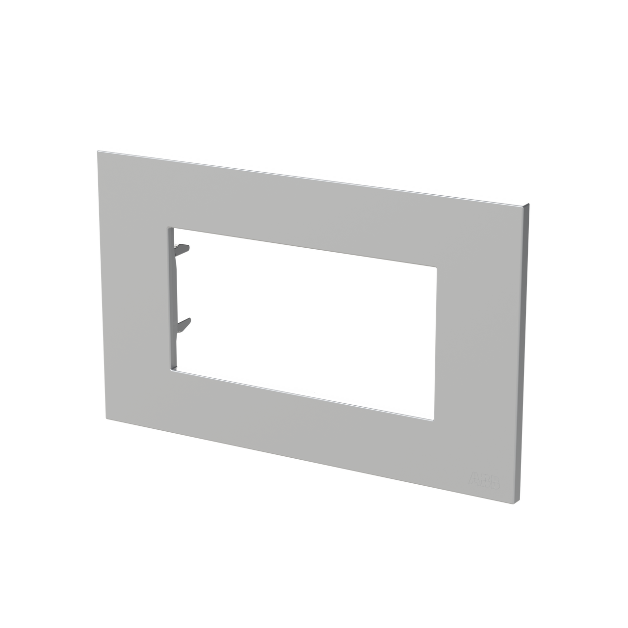 Placca 4 moduli 1-gang Argento - Zenit – Immagine 3 di 3