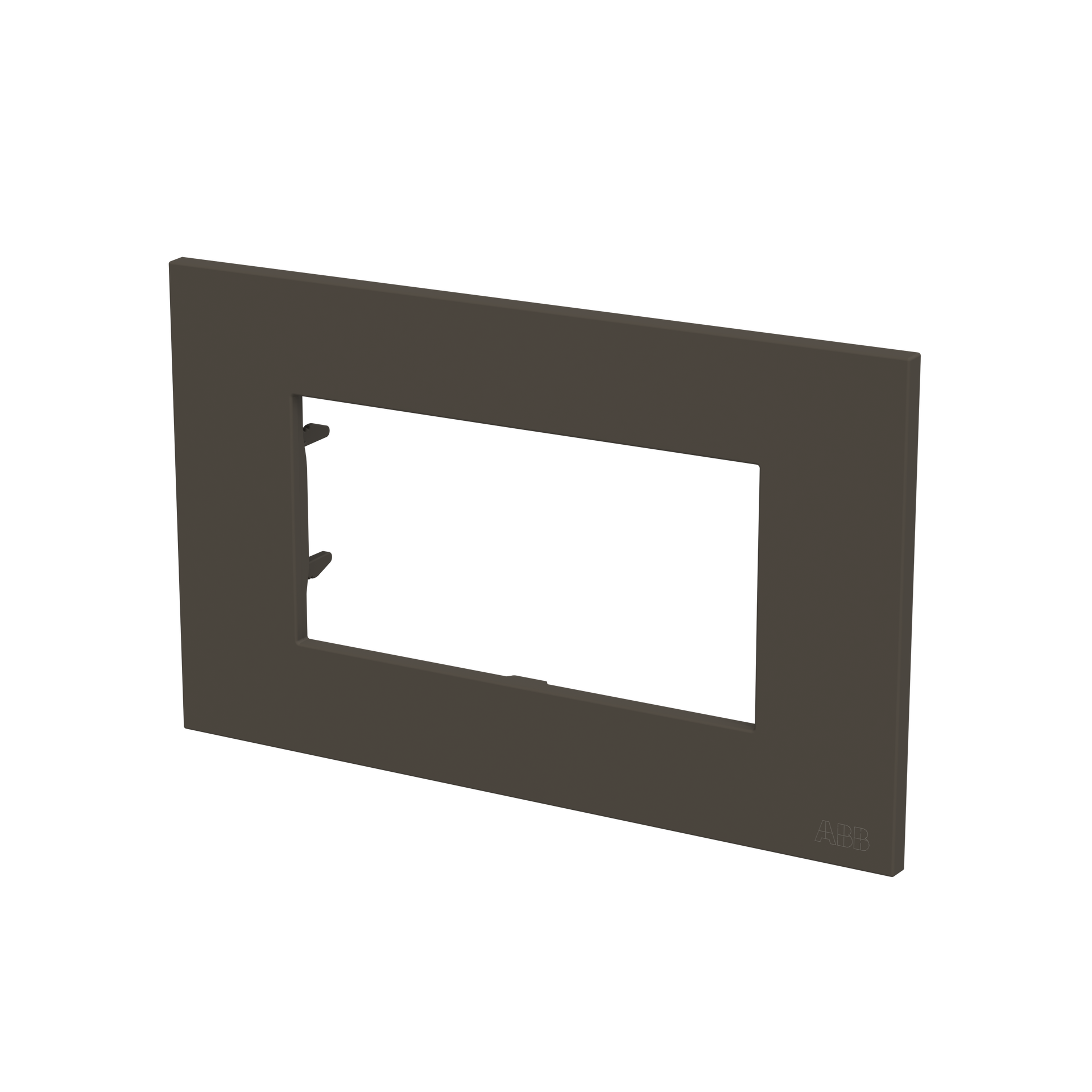 Placca 4 moduli 1-gang Antracite - Zenit – Immagine 3 di 3