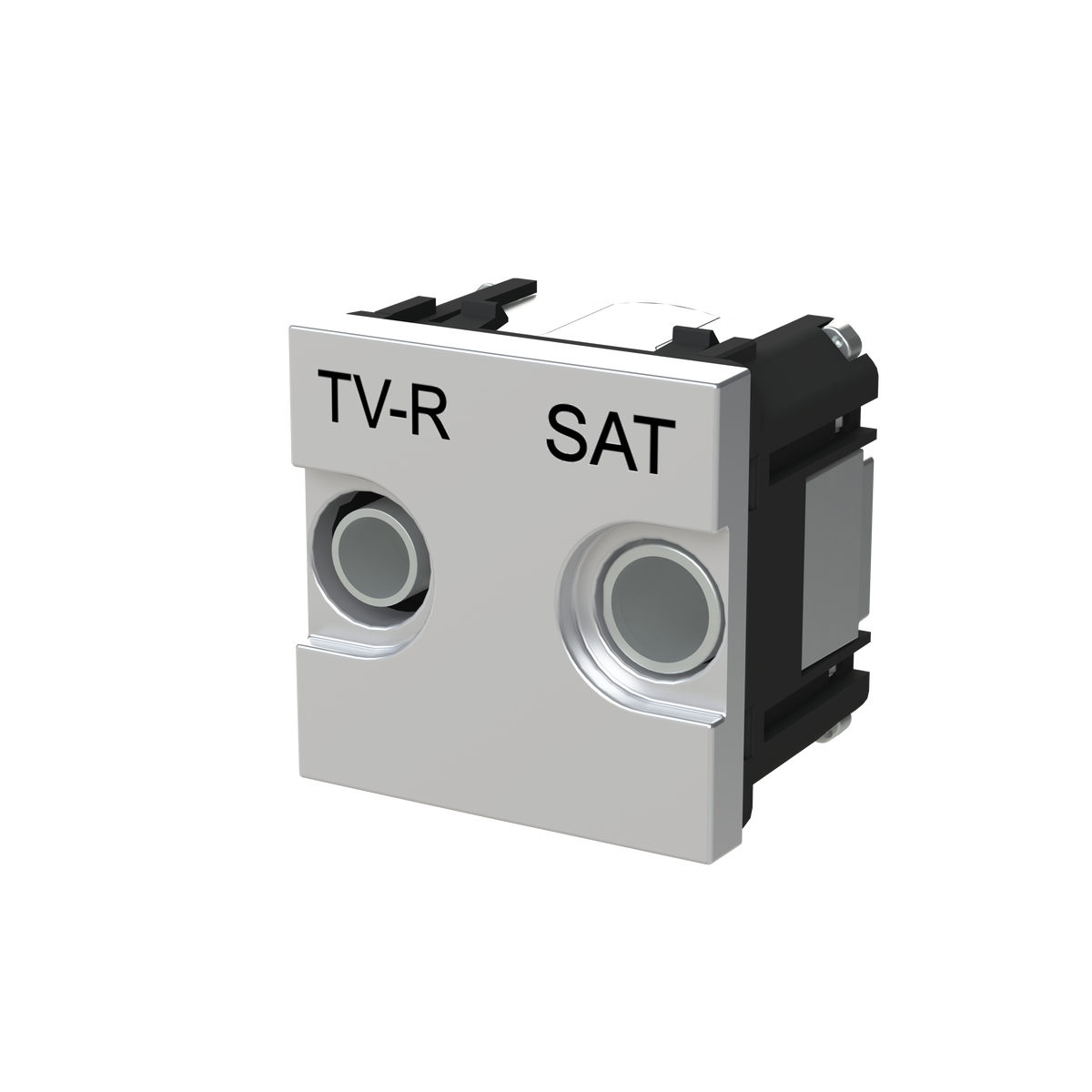 Presa TV Sat 2 gang Argento - Zenit – Immagine 3 di 3