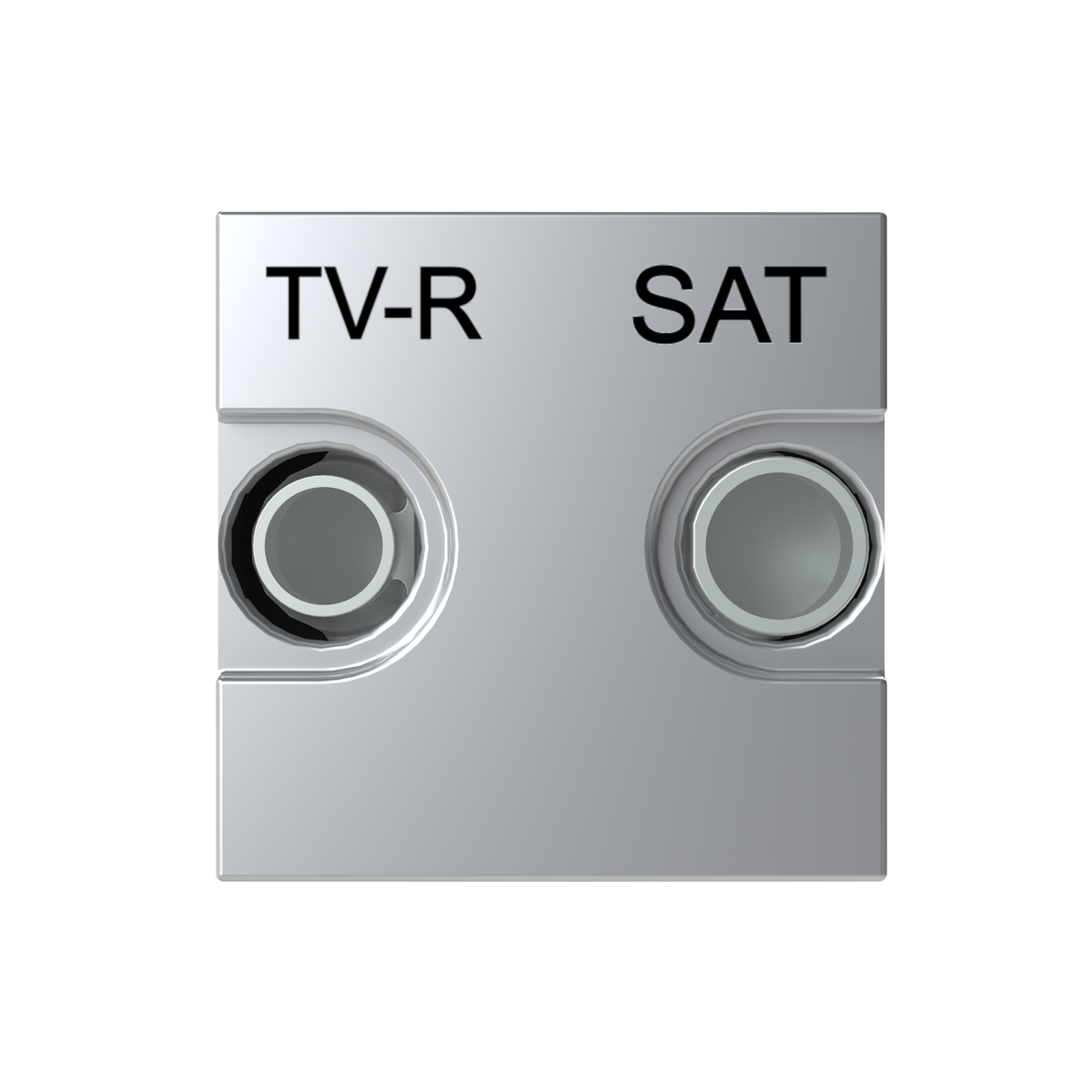 Presa TV Sat 2 gang Argento - Zenit