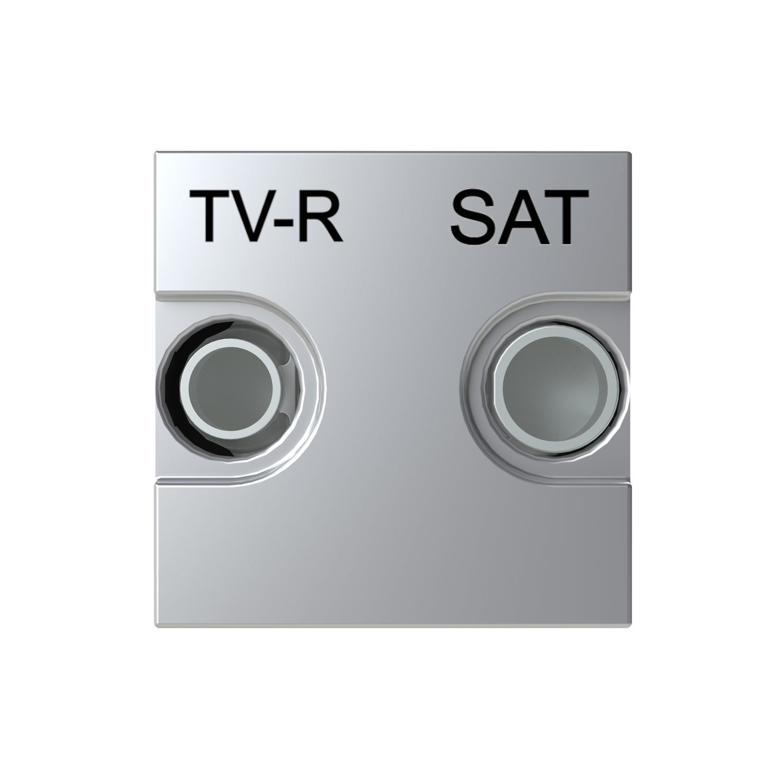 Presa TV Sat 2 gang Argento - Zenit