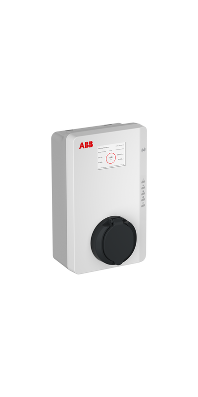 Terra AC wallbox 7,4 kW nr.1 presa Tipo 2 con shutter, RFID, 4G, MID e Display